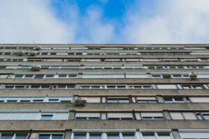 worm's eye view photography of high rise building